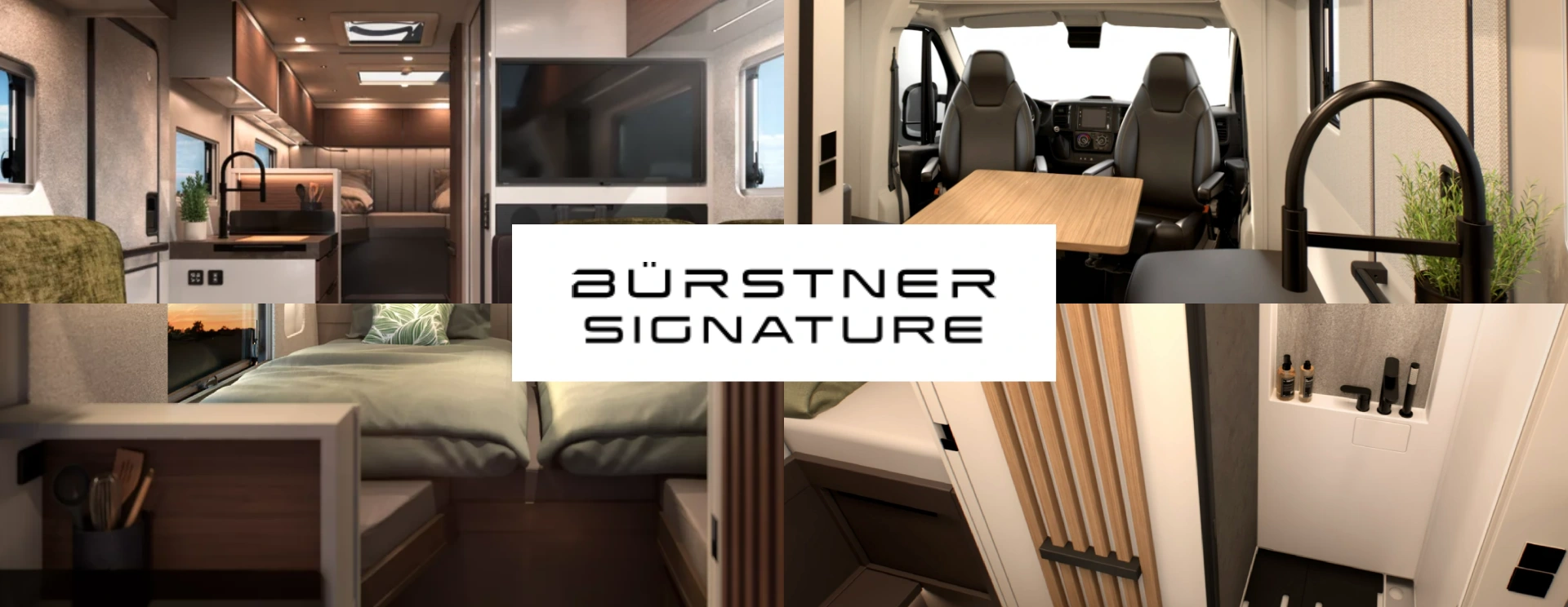 Bürstner Signature motorhome range banner	